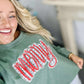 Gingham Merry DTF Graphic Sweatshirt