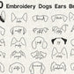 Custom Dog Ears Name & Paw Embroidered Sweatshirt