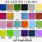 Varsity Number Double Puff Glitter Top