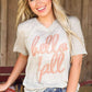 Hello Fall Offset Marble Tee