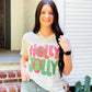 Holly Jolly Reindeer Marble Tee