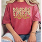 MAMA Fall Bow Flowers Graphic Tee
