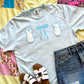 Peep Bow Trio Double Puff/Glitter Apparel