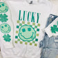 Lucky Drip Smile Sweatshirt With Sleeve Details