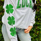 Lucky Varsity Saint Patty's Day Glitter Sweatshirt