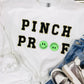 Pinch Proof Lucky Chenille Patch Sweatshirt