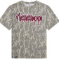 Custom State Swirly Name DTF Camo Tee