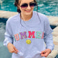 Summer Happy Multi Colored Chenille Patch Sweatshirt