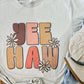 Yee Haw Floral Bubble Letters