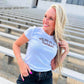 You Had Me At Touchdown GAME139 Embroidery Crop Tee