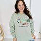 Hoa Hoa Vampire Inspired Movie Graphic Sweatshirt