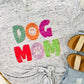 Dog Mom Multi Colored Marble Tee