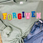 Forgiven Multi Colored Chenille Patch Sweatshirt