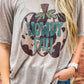 Howdy Fall Pumpkin Marble Tee