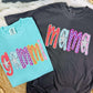 Custom Neon Preppy Multi DTF Tee