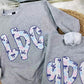 Pastel Bow Fun Font Monogram CUST76 DTF Top