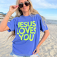 Jesus Loves You Neon Puff Tee