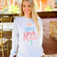 Joy Love Peace Christmas Tree Longsleeve
