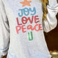Joy Love Peace Christmas Tree Longsleeve