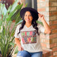 Merry And Bright Leopard Box Marble Tee