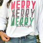 Leopard Merry And Bright Stacked Longsleeve