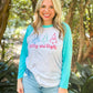Merry and Bright Doodle Christmas Trees Raglan