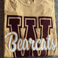 Varsity Glitter Letter Cursive Puff Graphic GAME20 Apparel