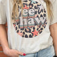 Yee Haw Preppy Leopard Circle